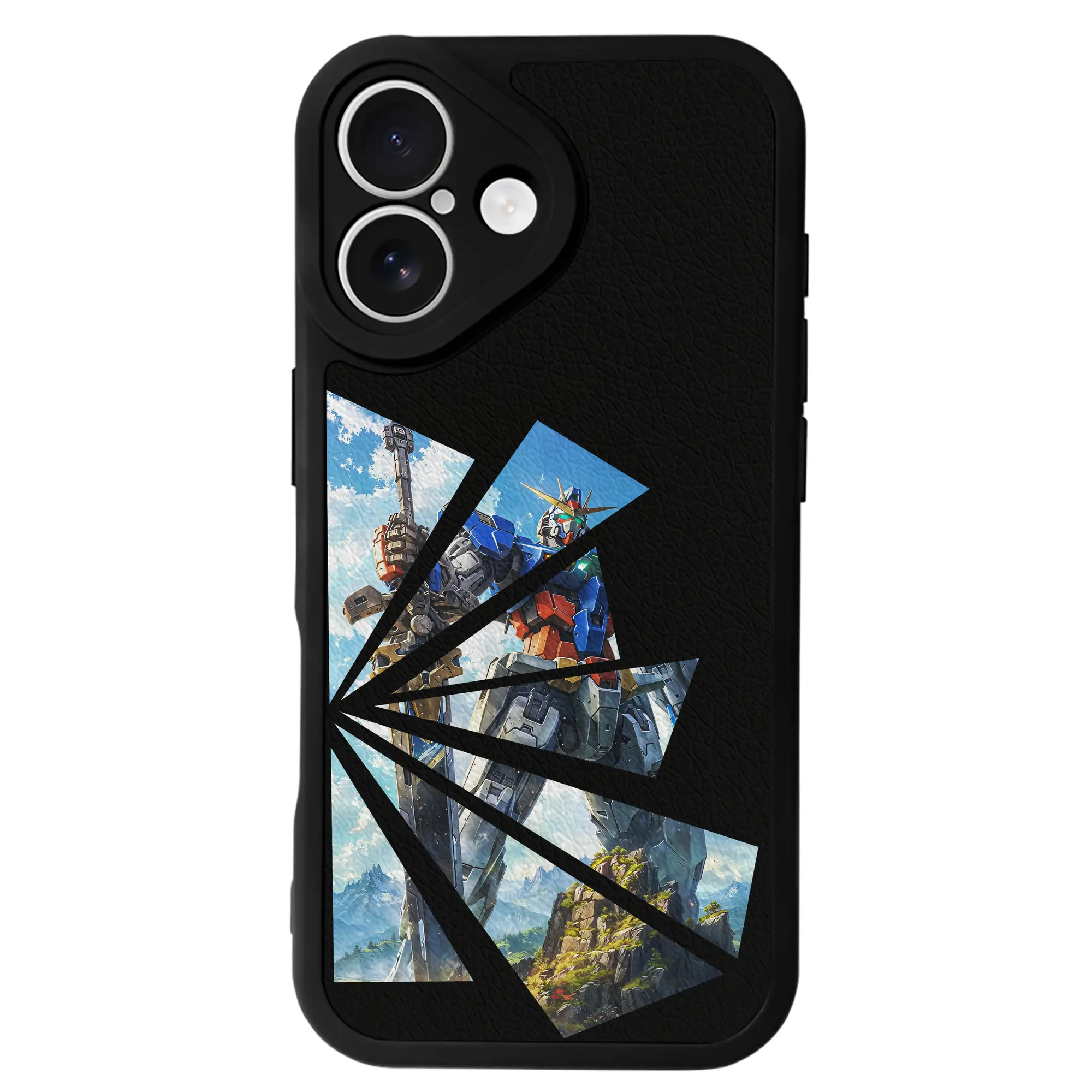 ガンダム グッズ,νガンダム - IPhone 16シリーズ対応 ・ シリコンスマホケース ・ レザー調 ・ 高精度フィット ・ 耐衝撃 ・ ワイヤレス充電対応 ・ 精密カット